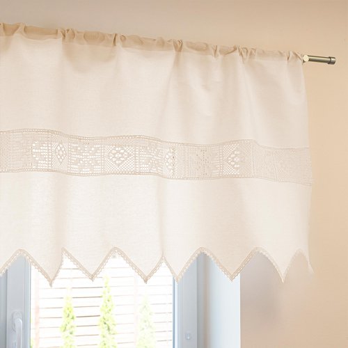 ZAZDROSTKA ERIS KORONKA AŻUR  KREM metraż 45CM/75CM(cena za 0,50mb)