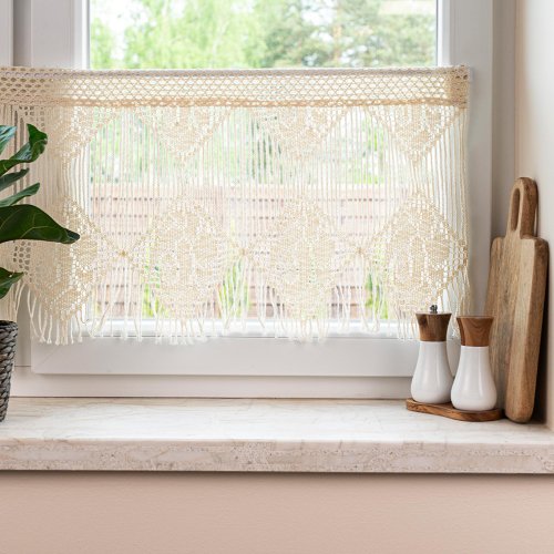 ZAZDROSTKA NERI KORONKA AŻUR  ECRU metraż 40CM/60CM(cena za 0,50mb)