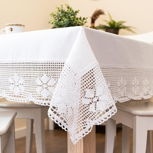 Obrus rachela biel koronka