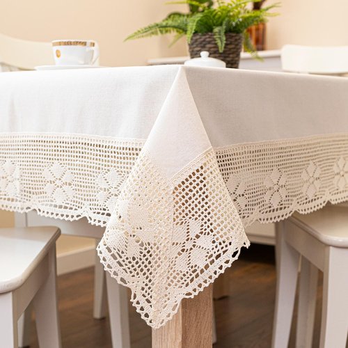 Obrus rachela ecru/krem koronka