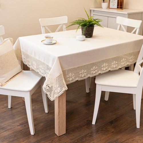 OBRUS RACHELA ecru/krem KORONKA 