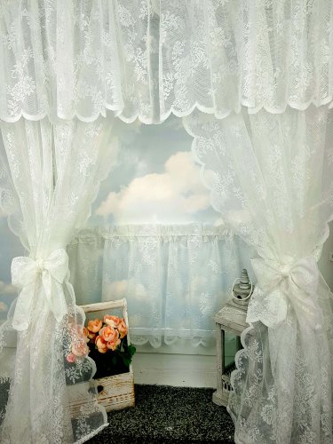 ZAKOSTYL ZASŁONY + LAMBREKIN + ZAZDROSTKA KORONKA ŻAKARD