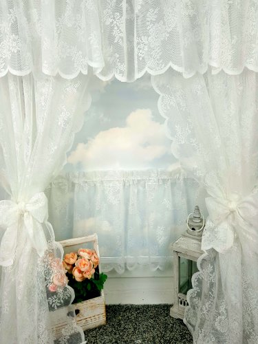 ZAKOSTYL ZASŁONY + LAMBREKIN + ZAZDROSTKA KORONKA ŻAKARD