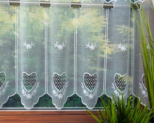 ZAZDROSTKA HAFT SERCE PANELOWA 40/70CM  (cena za 0,50mb)