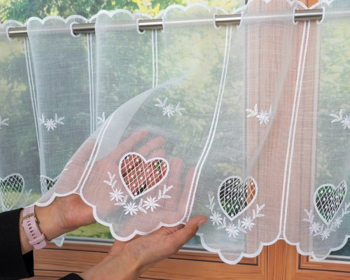 Zazdrostka haft serce panelowa 40/70cm  (cena za 0,50mb)