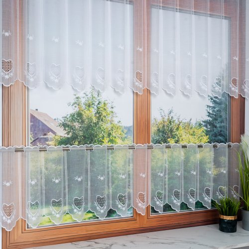 ZAZDROSTKA HAFT SERCE PANELOWA 40/70CM  (cena za 0,50mb)