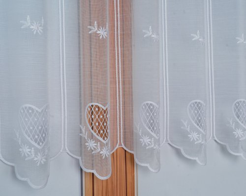 ZAZDROSTKA HAFT SERCE PANELOWA 40/70CM  (cena za 0,50mb)