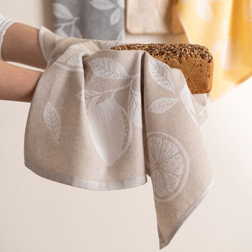 Ścierka kuchenna 50x70cm 1szt CYTRYNA BEŻOWA 002