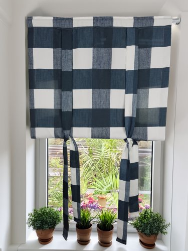 Roleta tubka czarna/szara/beżbrąz krata