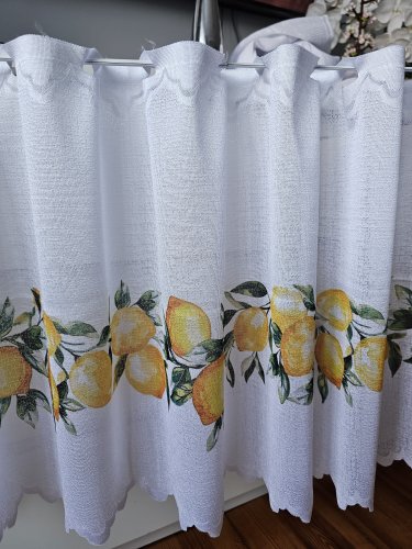 ZAZDROSTKA ŻAKARD CYNTRYNA 50CM/70CM  (cena za 0,50mb)