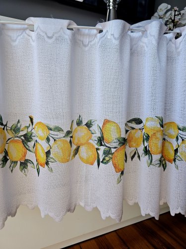 ZAZDROSTKA ŻAKARD CYNTRYNA 50CM/70CM  (cena za 0,50mb)