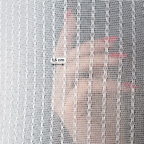 Firana fantazyjna bukla siatka srebrna nić do 300cm