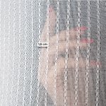 Firana fantazyjna bukla siatka srebrna nić do 300cm