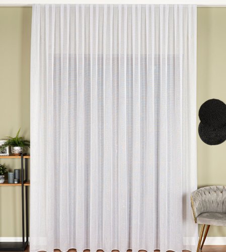 FIRANA FANTAZYJNA BUKLA SIATKA SREBRNA NIĆ DO 300CM