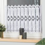 Zazdrostka panel haft biel metraż 45cm(cena za 0,50mb)