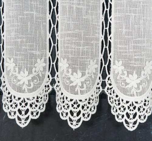 ZAZDROSTKA PANEL HAFT KREM ECRU metraż 30CM(cena za 0,50mb)