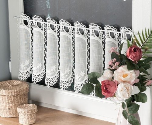 ZAZDROSTKA PANEL HAFT KREM ECRU metraż 30CM(cena za 0,50mb)