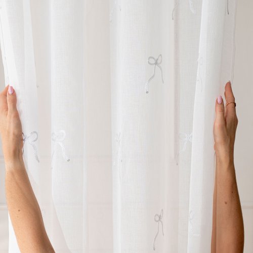 FIRANA ETAMINA KOKARDY SREBRNE  DO 290CM