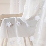 Firana etamina perła kwiaty 3d do 280cm