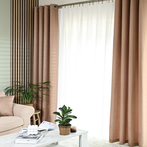 ZASŁONA EKSKLUZYWNA JODEŁKA CIEMNY BEŻOWY SZER.140cm