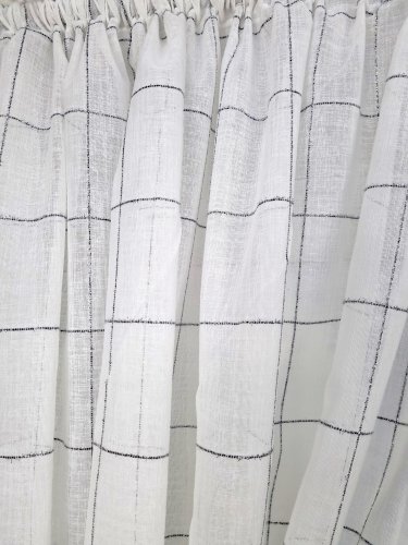 ZAKOSTYL ZASŁONY + ZAZDROSTKA SREBRNA NITKA 