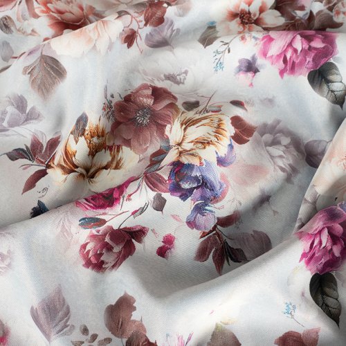 ZASŁONA BLACKOUT ELEONOR SZARE TŁO SZER.150cm