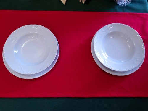 TKANINA DEKORACYJNA CZERWONA HISZPAŃSKA TKANINA SZER.140cm/280CM 