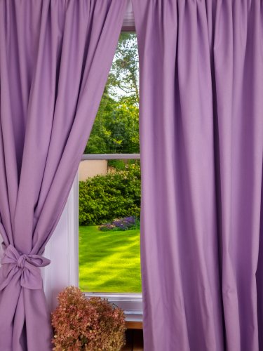 TKANINA DEKORACYJNA FIOLET WRZOS HISZPAŃSKA TKANINA SZER.140cm/280CM 