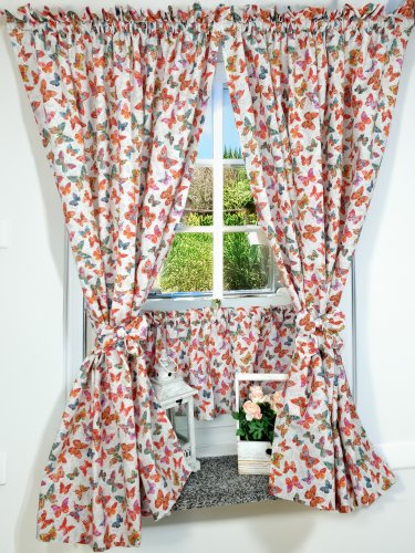 Zakostyl zasłony krem + zazdrostka motyle