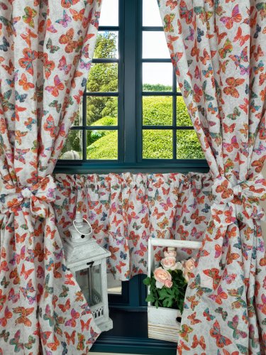 ZAKOSTYL ZASŁONY KREM + ZAZDROSTKA MOTYLE