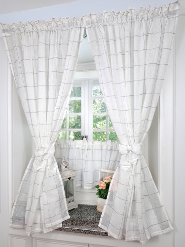 Zakostyl zasłony + zazdrostka srebrna nitka