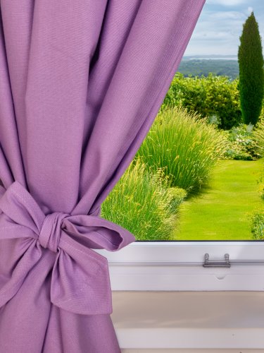 ZASŁONA HISZPAŃSKA FIOLET WRZOS , 130cm