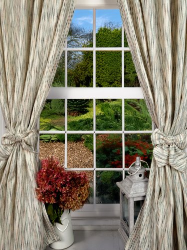 Zasłona mięta na kremie , 130cm