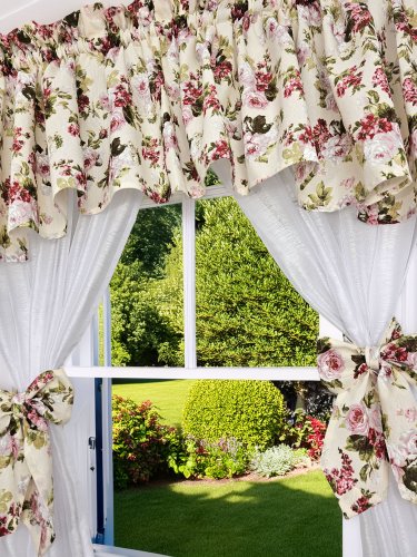 ZAKOSTYL KOMPLET RÓŻE RUSTYKALNE ANGIELSKIE