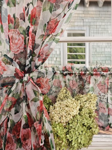 ZAKOSTYL ZASŁONY + ZAZDROSTKA RÓŻE WOAL