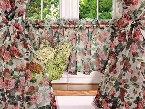 ZAKOSTYL ZASŁONY + ZAZDROSTKA RÓŻE WOAL