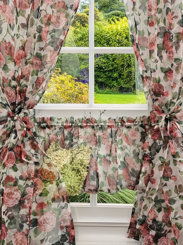 ZAKOSTYL ZASŁONY + ZAZDROSTKA RÓŻE WOAL