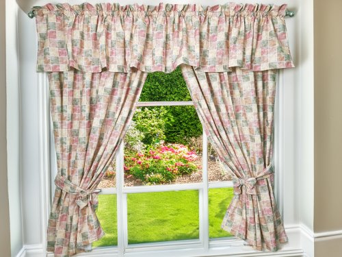 KOMPLET LAMBREKIN + ZASŁONY KOLORY ZIEMII