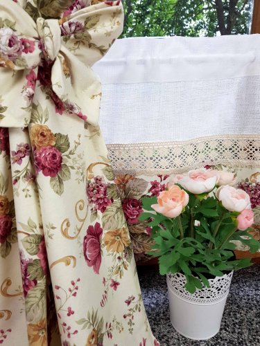 ZAKOSTYL ZASŁONY + ZAZDROSTKA ANGIELSKIE RÓŻE