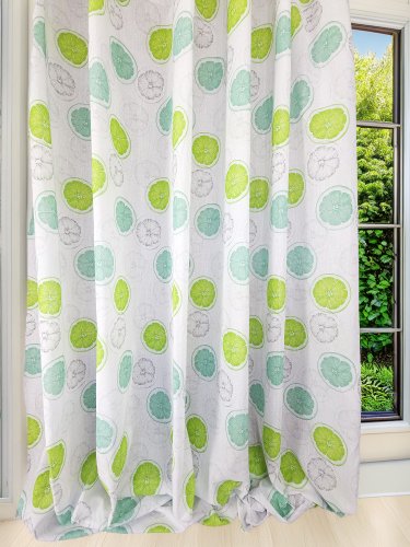 ZASŁONA DEKORACYJNA ETAMINA NOWOCZESNA CYTRYNY SZER.130CM