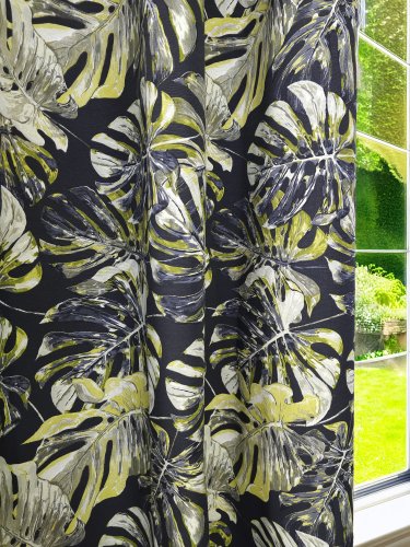 ZASŁONA MONSTERA ŻÓŁTA SZER.130CM