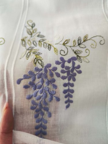 ZAZDROSTKA PANEL NATURAL WISTERIA 40CM/65CM  (cena za 0,50mb)