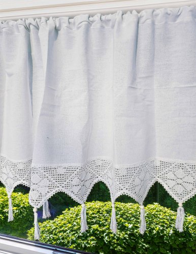 ZAZDROSTKA RACHELA KORONKA AŻUR  BIAŁA metraż (cena za 0,50mb)