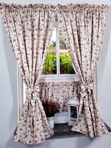 ZAKOSTYL ZASŁONY KREM + ZAZDROSTKA VINTAGE SHABBY 8