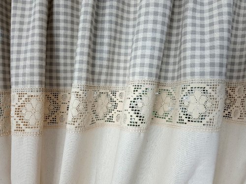 ZAKOSTYL ZASŁONY + ZAZDROSTKA KORONKA VINTAGE SHABBY 4