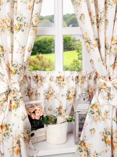 ZAKOSTYL ZASŁONY + ZAZDROSTKA RÓŻE HERBACIANE