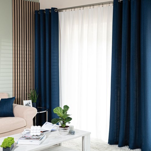 ZASŁONA EKSKLUZYWNA JODEŁKA GRANATOWA SZER.140cm