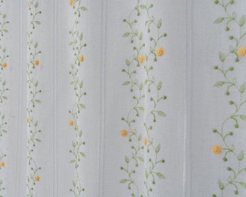 ZAZDROSTKA ETAMINA HAFT KWIATUSZKI 40CM/60CM  (cena za 0,50mb)