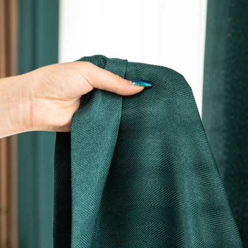 ZASŁONA EKSKLUZYWNA JODEŁKA BUTELKOWA ZIELEŃ SZER.140cm