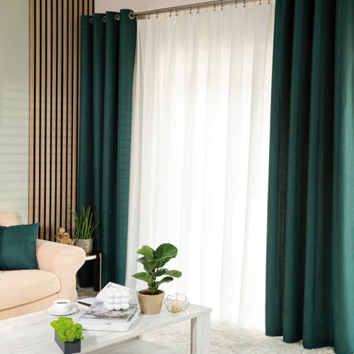 ZASŁONA EKSKLUZYWNA JODEŁKA BUTELKOWA ZIELEŃ SZER.140cm